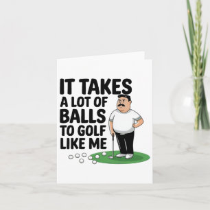 Funny Vathers Day Es braucht viel Golf wie ich Karte