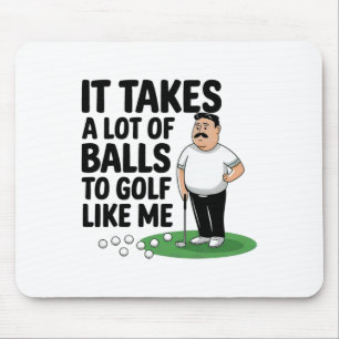 Funny Vathers Day Es braucht viel Golf wie ich Mousepad