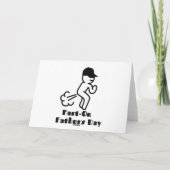 Funny Vathers Day Fargend Karte (Rückseite)