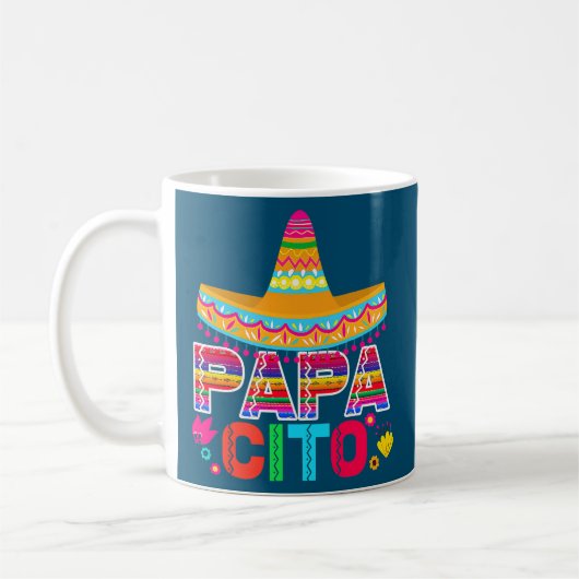 Funny Vathers Day for Men Papacito Vater Cinco De Kaffeetasse (Links)