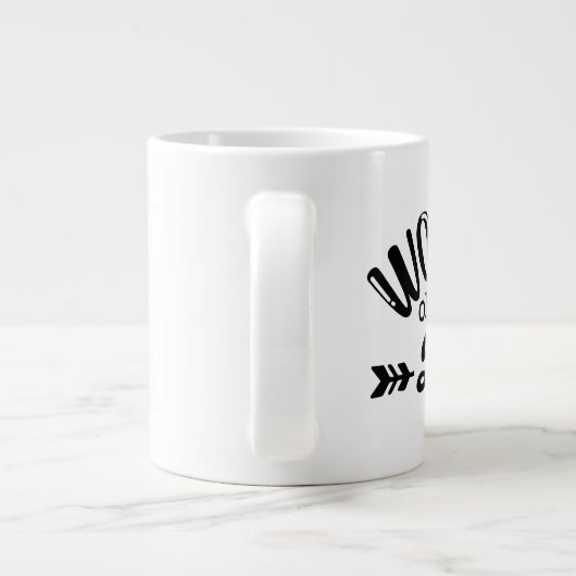 Funny Vathers Day Geschenk, Weltmeister-Vater-Kaff Jumbo-Tasse (Rückseite)