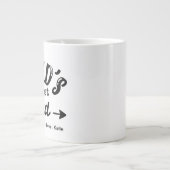 Funny Vathers Day Geschenk, Weltmeister-Vater-Kaff Jumbo-Tasse (Vorderseite)