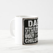 Funny Vathers Day Geschenke für Vater und Opa Kaffeetasse (Vorderseite Links)
