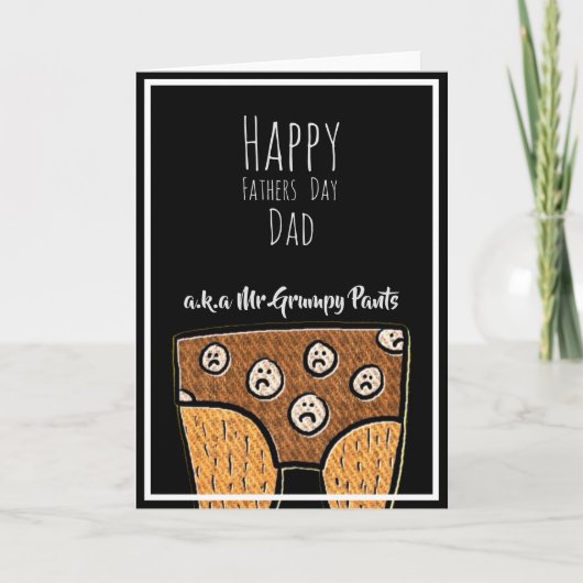 Funny Vathers Day Karte (Vorderseite)