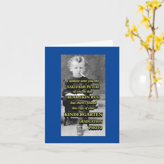 FUNNY VATHER'S DAY KARTE (Gelbe Blume)