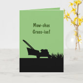 Funny Vathers Day Rasenmäher Puff humorvoll Karte (Gelbe Blume)