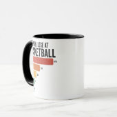 Funny Vathers Day Sport Warum ich im Basketball ve Tasse (Vorderseite Links)