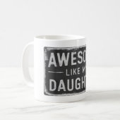 Funny Vathers Day Tassen Gift von Tochter oder Ehe (Vorderseite Links)