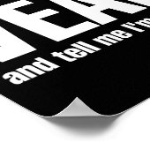Funny Veal Lover Fleisch Poster (Ecke)