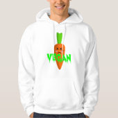 Funny Vegan Halloween Costume oder Gag-Geschenk Hoodie (Vorderseite)