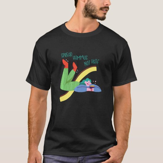 Funny Vegan Hummus T-Shirt (Vorderseite)