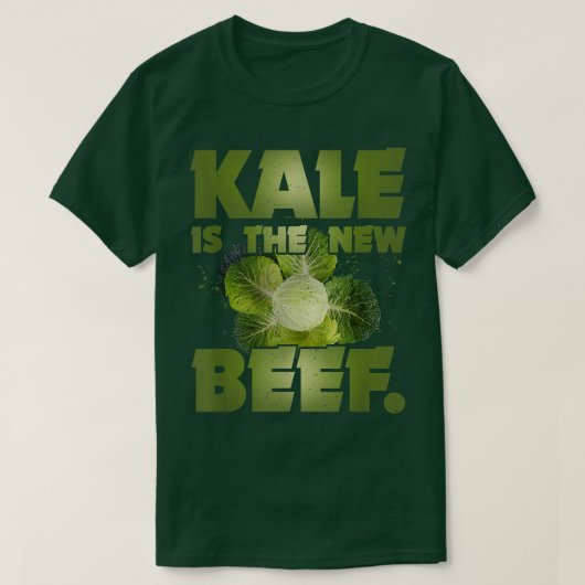 Funny Vegan Kale ist die neue vegetarische Pflanze T-Shirt (Design vorne)