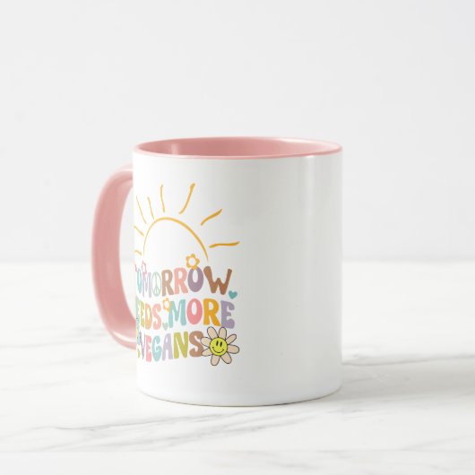 Funny Vegan Tasse (Vorderseite Links)