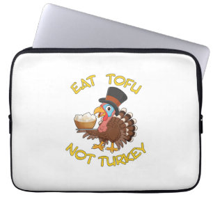 Funny Vegan Vegetarian Erntedank Essen Tofu Laptopschutzhülle