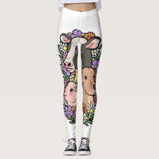 Funny Vegan Weihnachten Pflanze basiert Weihnachte Leggings