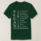 Funny Veganes Geschenk Shirt Vegan für alles Veget (Design vorne)