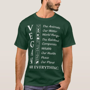 Funny Veganes Geschenk Shirt Vegan für alles Veget