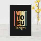 Funny Veganes Shirt - Ich Wollte Tofu heute Abend Karte (Gelbe Blume)