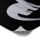 Funny Veganes T-Shirt mit Dinosaurier-Image Poster (Ecke)