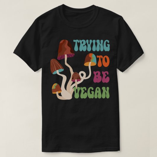 Funny Vegans, Vegetarier 70er Style Design for Men T-Shirt (Design vorne)