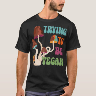 Funny Vegans, Vegetarier 70er Style Design for Men T-Shirt