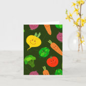 Funny Vegetable Karte (Gelbe Blume)
