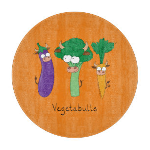 Funny Vegetables Niedlicher Cartoon Kinder Schneidebrett