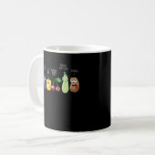Funny Vegetables Spaß Vegan Sarcastic Zitat Kaffeetasse (Vorderseite Links)