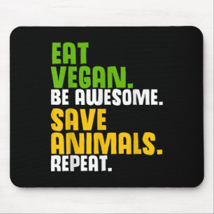 Funny Vegetarian Cool Diät Veggie Veganism World V Mousepad