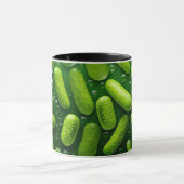 Funny Vegetarian Cool Green Fresh Cucumber Tasse (Zentrum)
