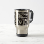 Funny Vegetarian Joke Reisebecher (VorderseiteRechts)