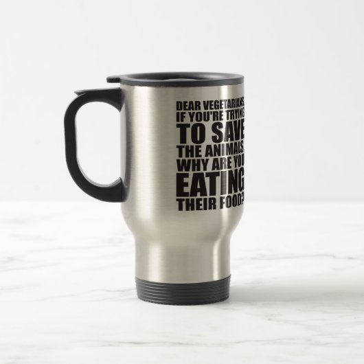 Funny Vegetarian Joke Reisebecher (Links)