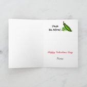 Funny Vegetarian oder Vegan Valentine's Day Card Karte (Innenseite)