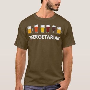 Funny Vegeterian Bierbraun Ristorante da Valentino T-Shirt