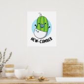 Funny Veggie Cucumber Pun Poster (Küche)