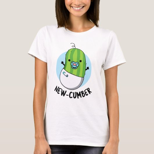 Funny Veggie Cucumber Pun T-Shirt (Vorderseite)