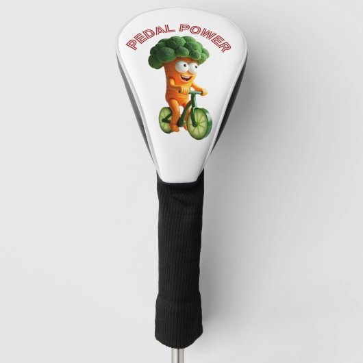 Funny Veggie Rider Golf Headcover (Vorderseite)