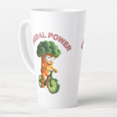 Funny Veggie Rider Milchtasse (Linke Ecke)