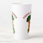 Funny Veggie Rider Milchtasse (Vorderseite)