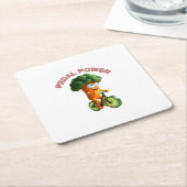 Funny Veggie Rider Rechteckiger Pappuntersetzer (angewinkelt)