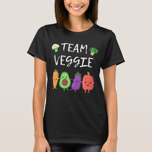 Funny Veggie Vegane Pflanze Vegetarisch T-Shirt (Vorderseite)