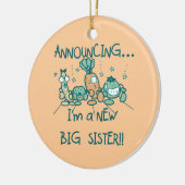 Funny Veggies New Big Sister Keramik Ornament (Links)