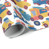 Funny Vehicles Geschenkpapier (Rolleneckpunkt)