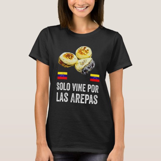 Funny Venezuela Flag Comida Venezolana Arepas Band T-Shirt (Vorderseite)