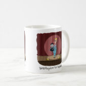 Funny Ventriloquism für Anfänger Card oder Geschen Kaffeetasse (VorderseiteRechts)
