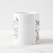 Funny Ventriloquism Gag. Ventriloquist Jumbo-Tasse (Vorderseite)