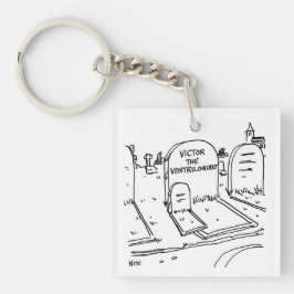 Funny Ventriloquist Joke on Ventriloquism Schlüsselanhänger