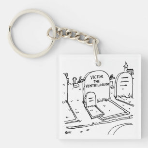 Funny Ventriloquist Joke on Ventriloquism Schlüsselanhänger