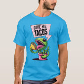 Funny Venus Fly Falle Eating Taco T-Shirt (Vorderseite)