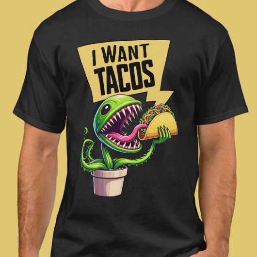 Funny Venus Fly Trap Will ein Taco T-Shirt